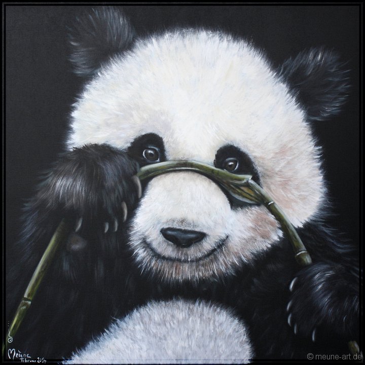 Grosser Panda 1 Acryl auf Leinwand;
120 x 120 cm